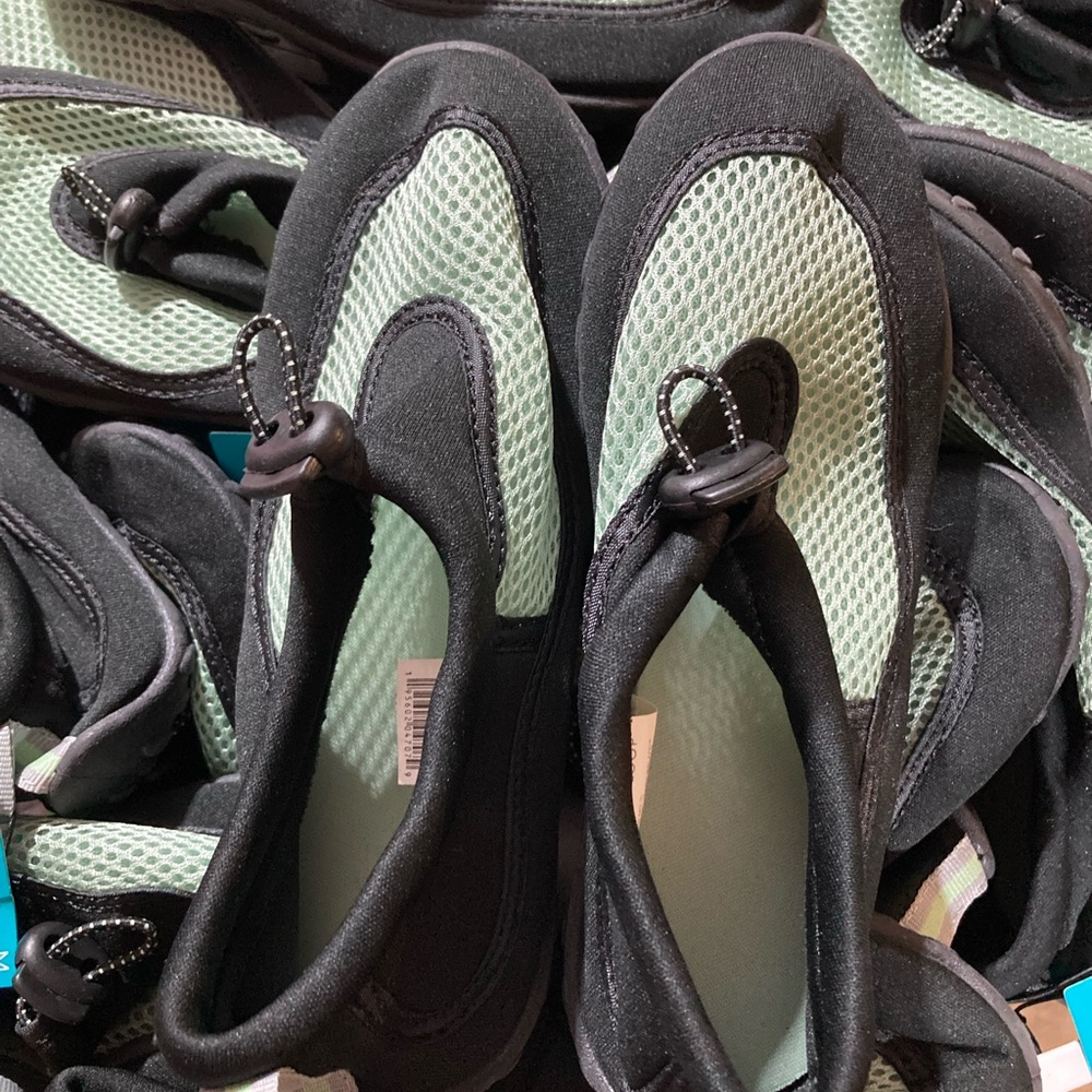 NWT Kids Aqua Water Shoes in Black and Mint - Never worn, multiple available